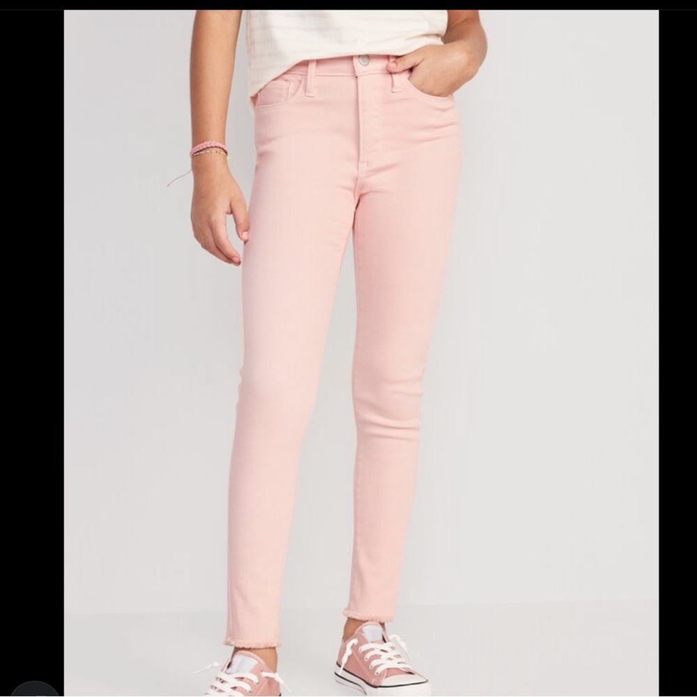 NWT Kids Girls High Rise Rockstar Jegging Pink 5T